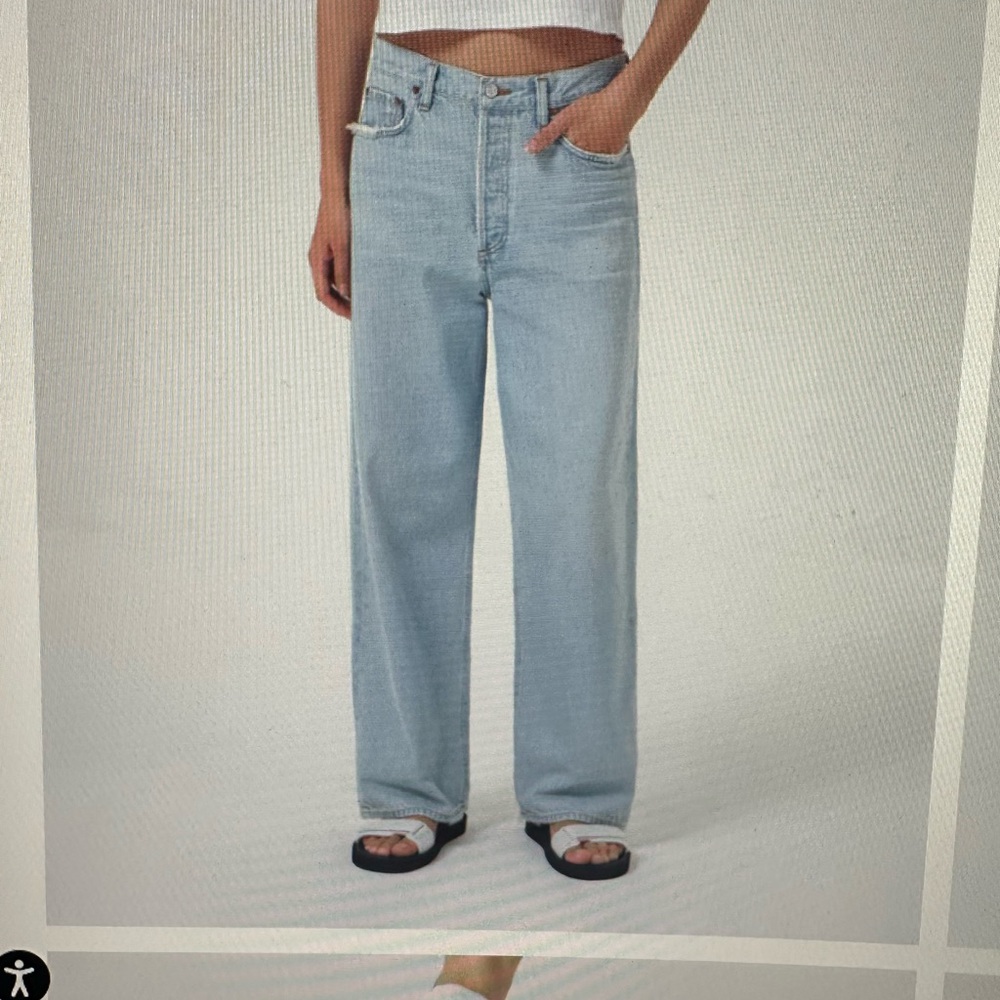 Agolde low slung baggy jean